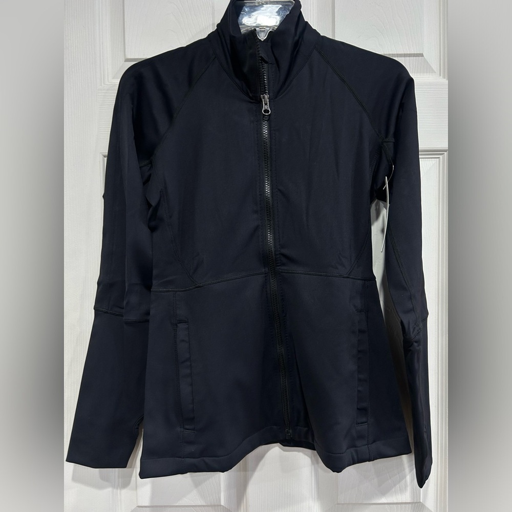 Manduka Women’s M Medium Sequence Performance Jacket Black Running Yoga NWT